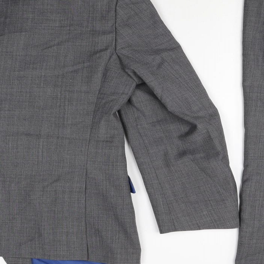 Marks and Spencer Mens Grey Wool 2 Piece Suit Size 42 Regular