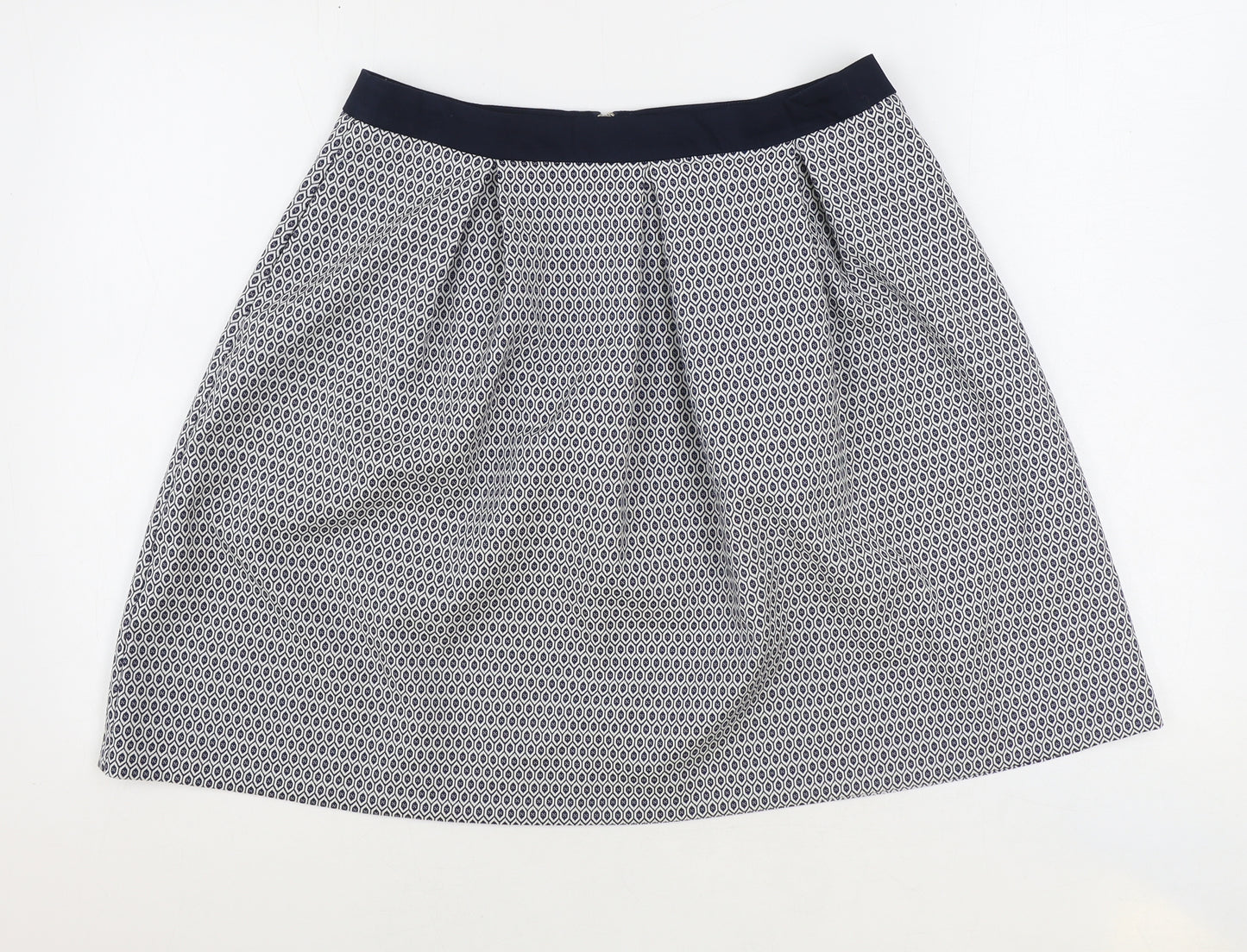 RESERVED Womens Black Geometric Polyester Tulip Skirt Size 14 Zip