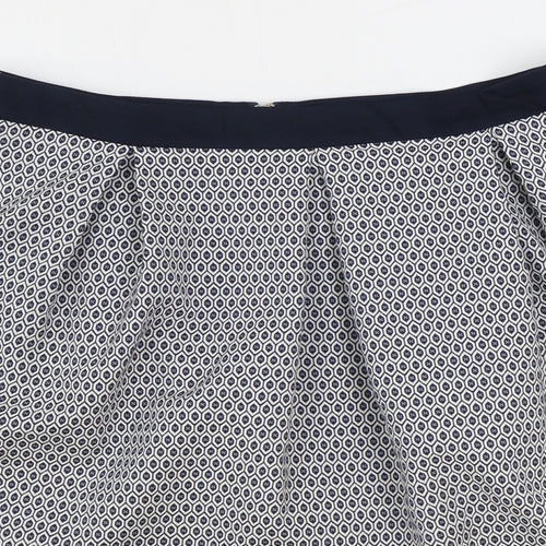 RESERVED Womens Black Geometric Polyester Tulip Skirt Size 14 Zip