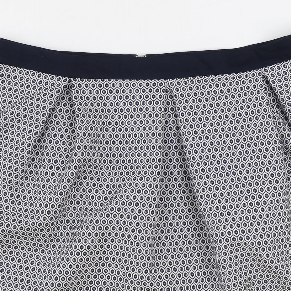 RESERVED Womens Black Geometric Polyester Tulip Skirt Size 14 Zip