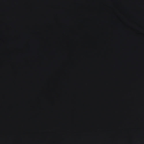 French Connection Womens Black Polyester Basic Blouse Size M V-Neck