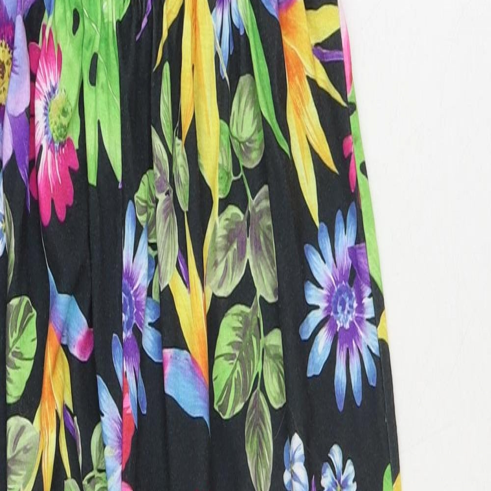 Select Womens Multicoloured Geometric Polyester Jumpsuit One-Piece Size 12 Pullover