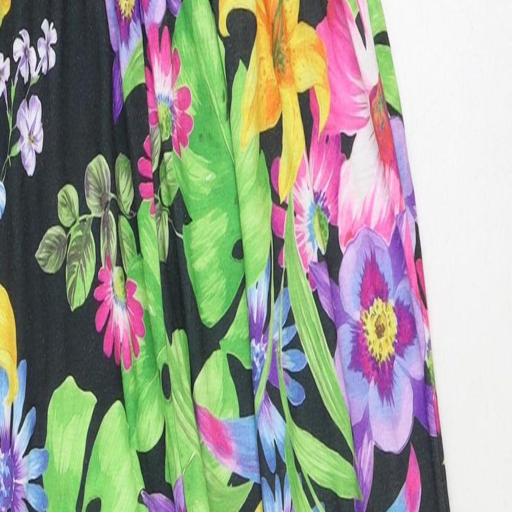 Select Womens Multicoloured Geometric Polyester Jumpsuit One-Piece Size 12 Pullover