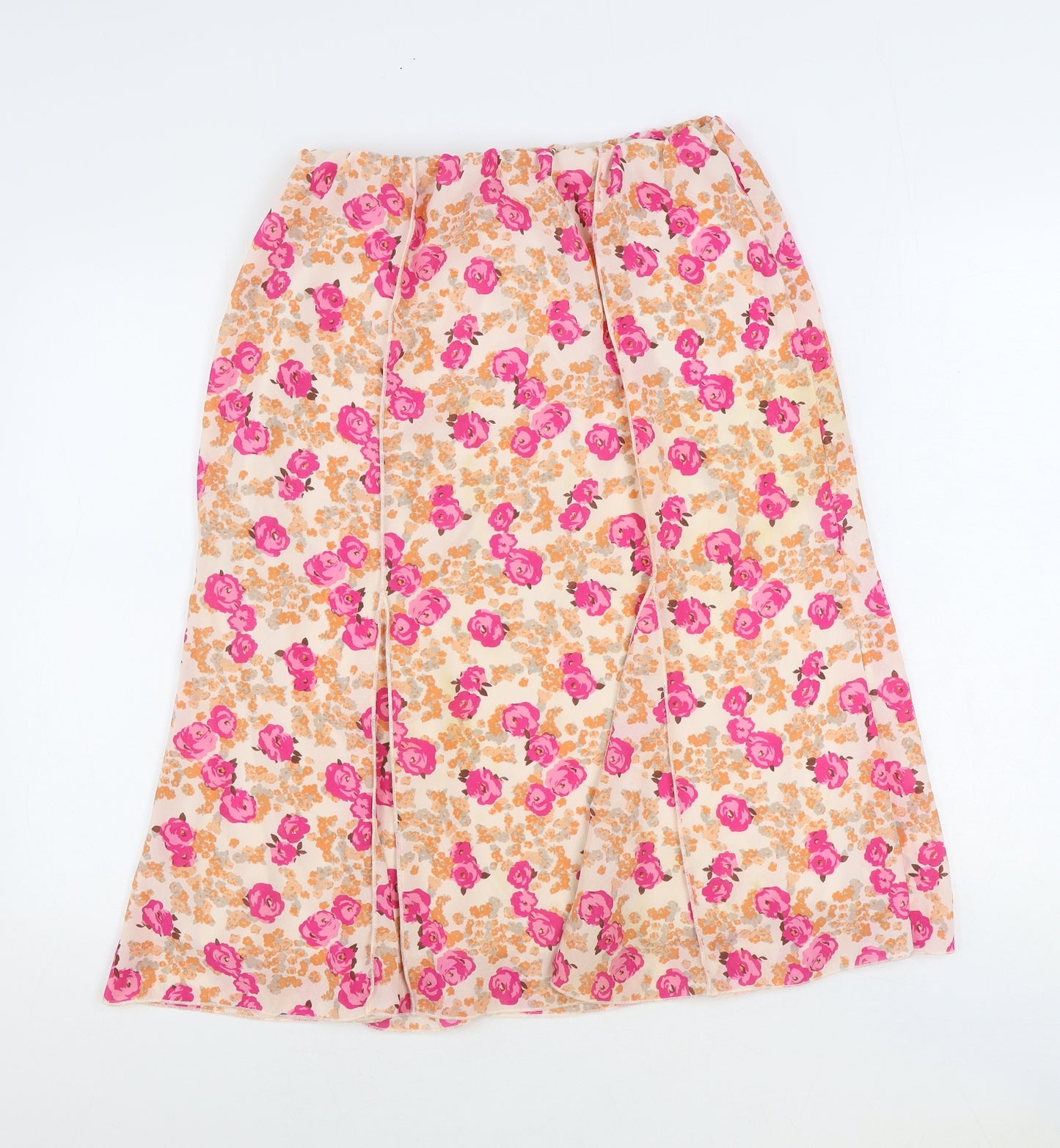 PROMESA Womens Multicoloured Floral Polyester Swing Skirt Size 16