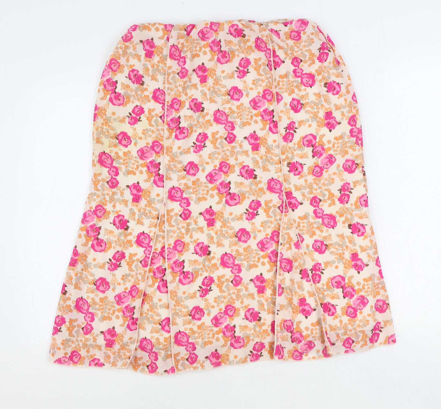 PROMESA Womens Multicoloured Floral Polyester Swing Skirt Size 16