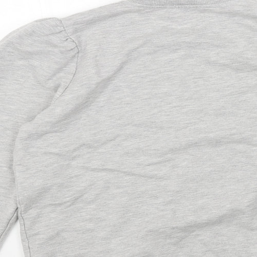 Papaya Womens Grey Cotton Pullover Sweatshirt Size 12 Pullover