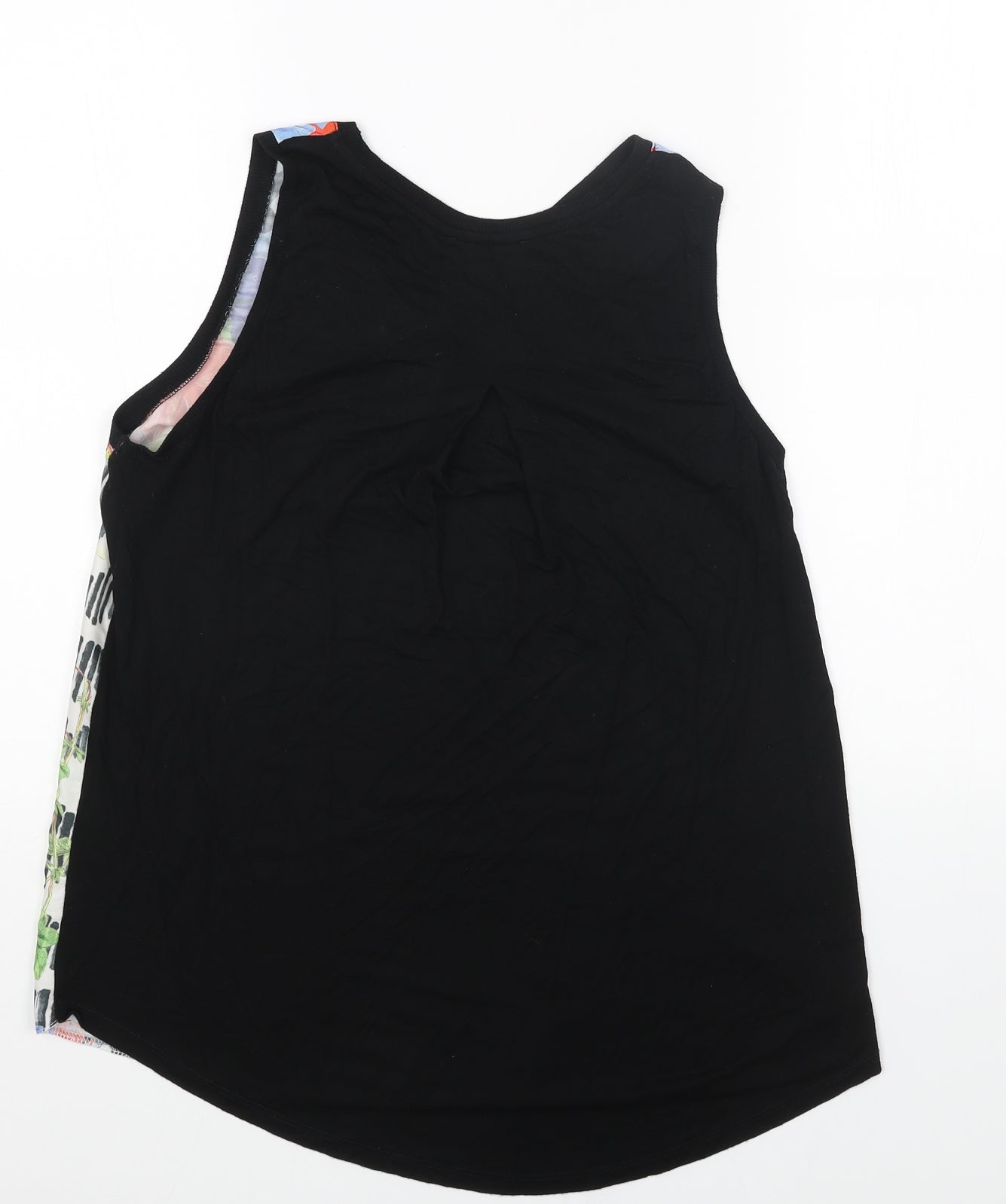 Papaya Womens Multicoloured Floral Polyester Basic Tank Size 10 Boat Neck