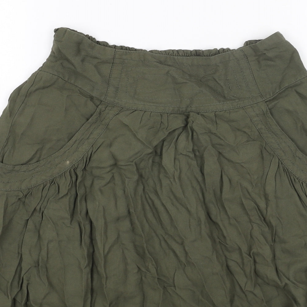 NEXT Womens Green Viscose Swing Skirt Size 6