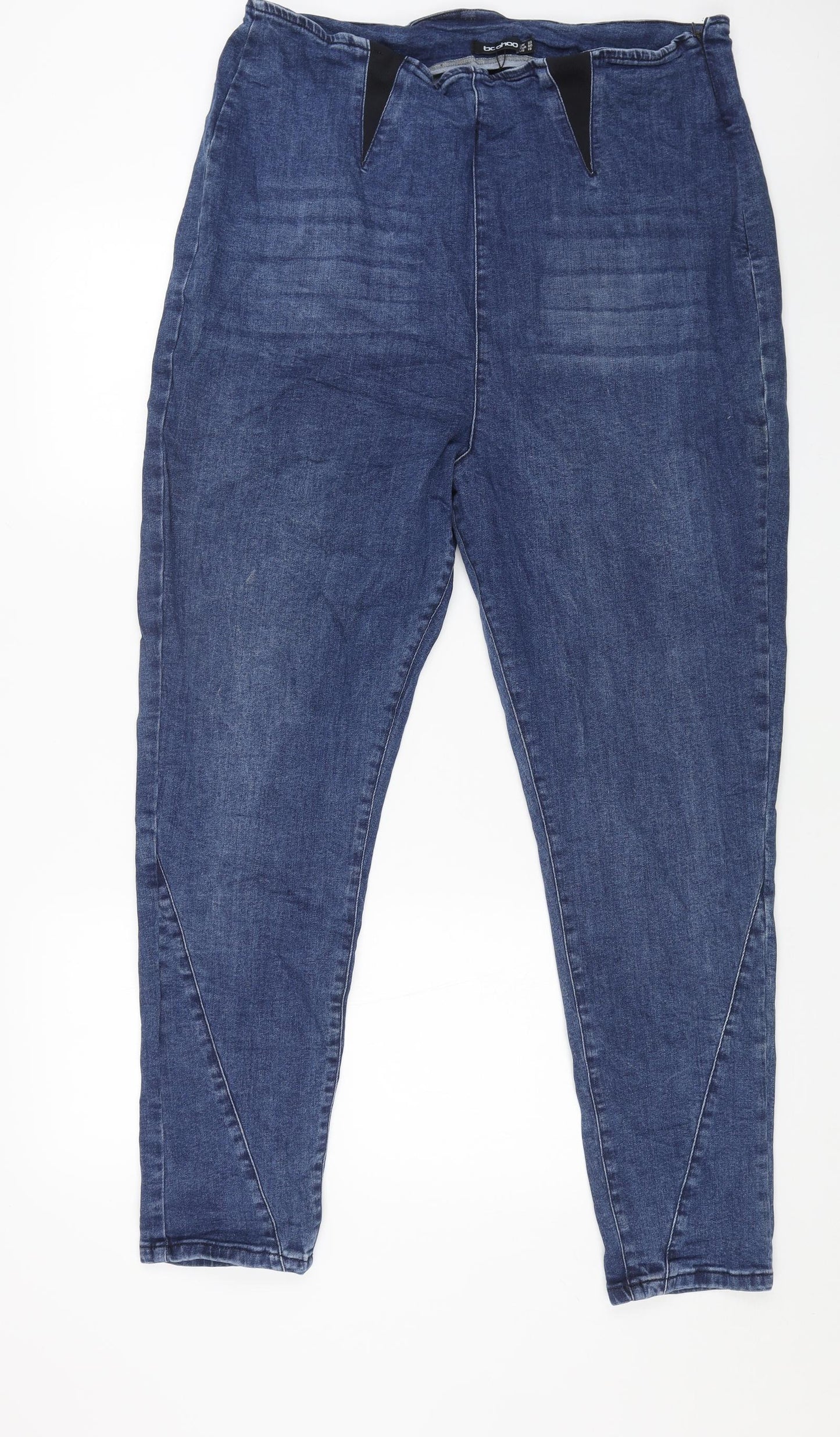 Boohoo Womens Blue Cotton Jegging Jeans Size 22 L29 in Regular
