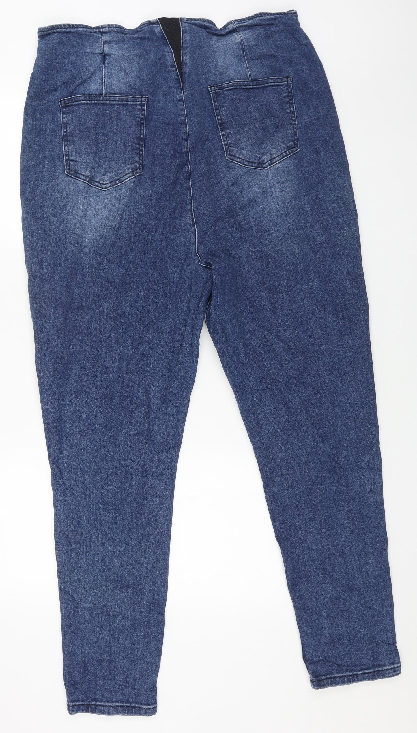 Boohoo Womens Blue Cotton Jegging Jeans Size 22 L29 in Regular