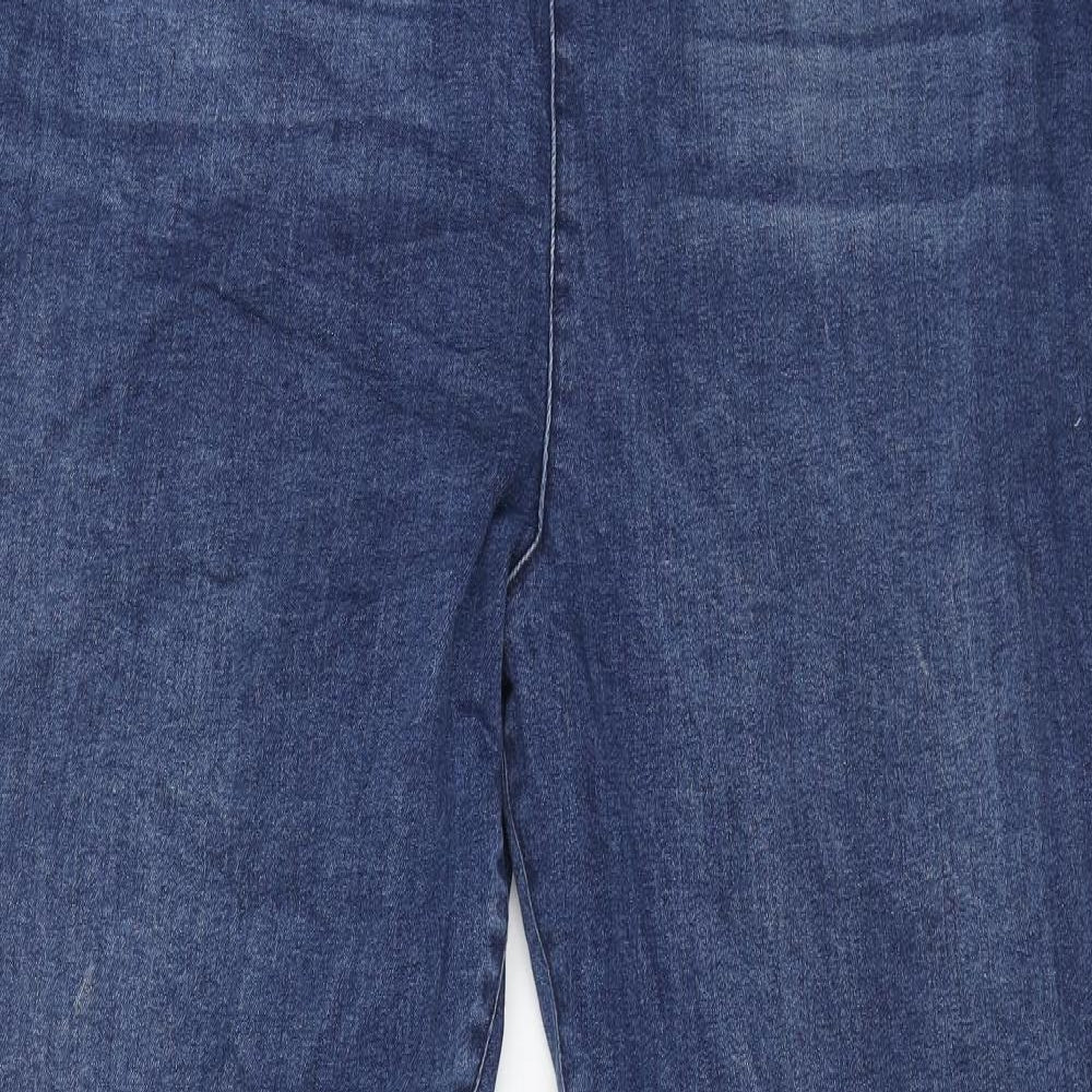 Boohoo Womens Blue Cotton Jegging Jeans Size 22 L29 in Regular