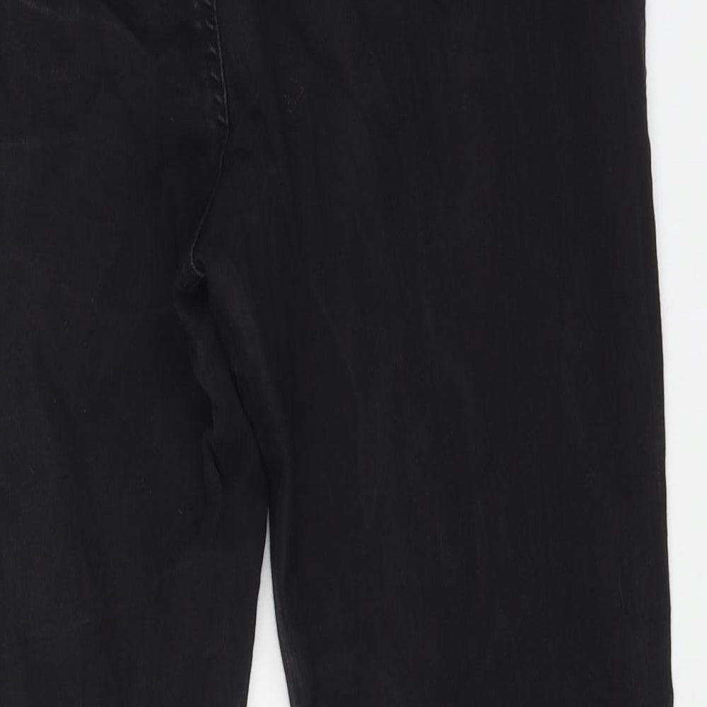 Denim & Co. Womens Black Cotton Skinny Jeans Size 18 L27 in Regular Button