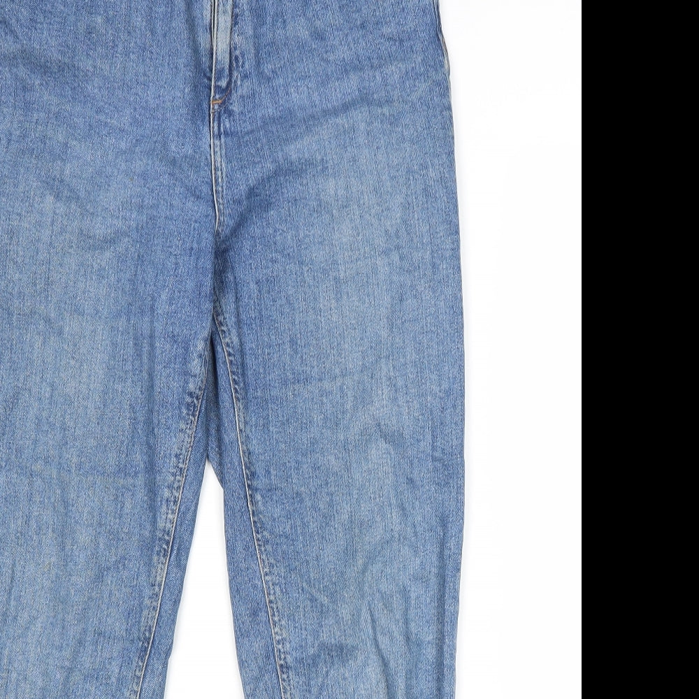 ASOS Mens Blue Cotton Straight Jeans Size 30 in L32 in Regular Zip