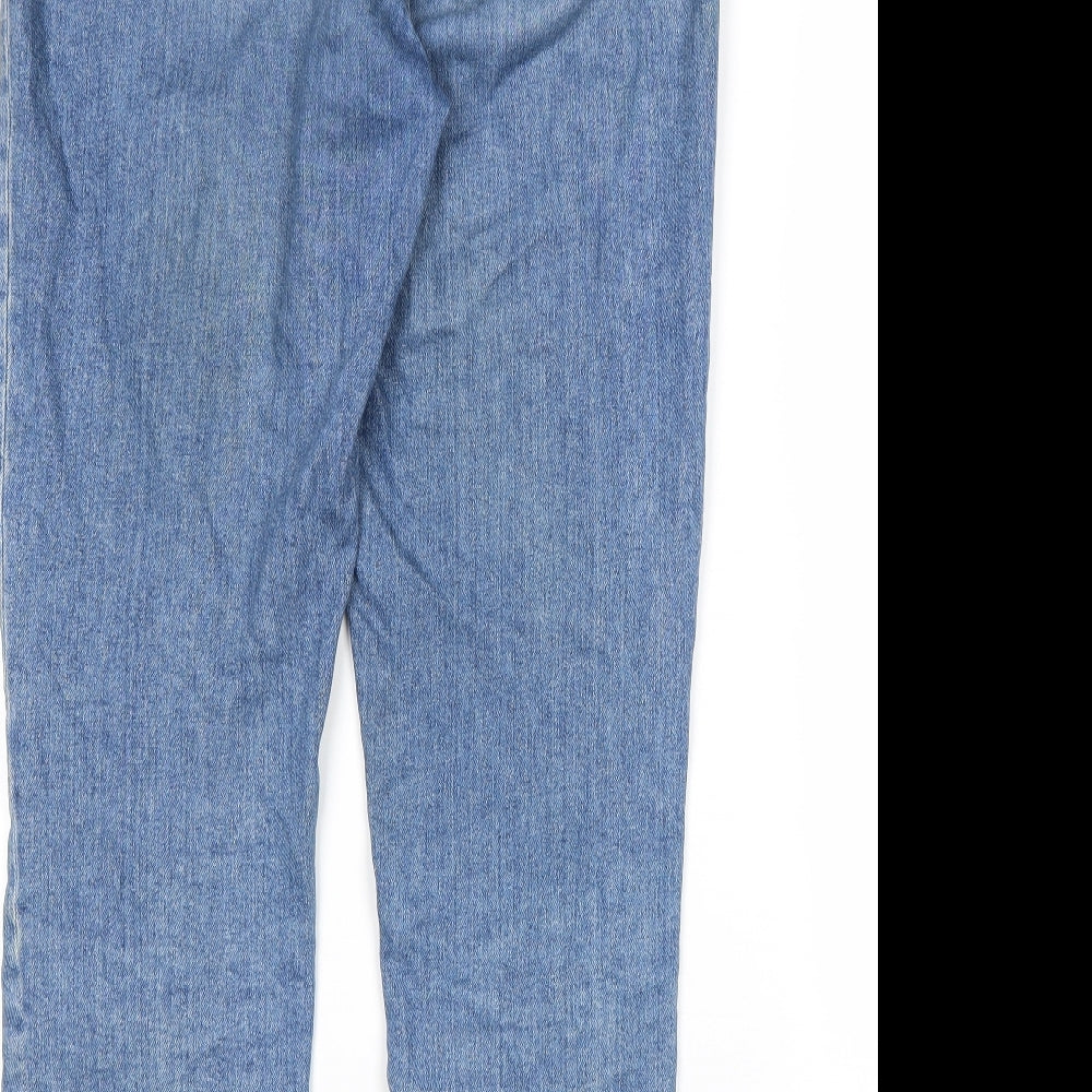 ASOS Mens Blue Cotton Straight Jeans Size 30 in L32 in Regular Zip