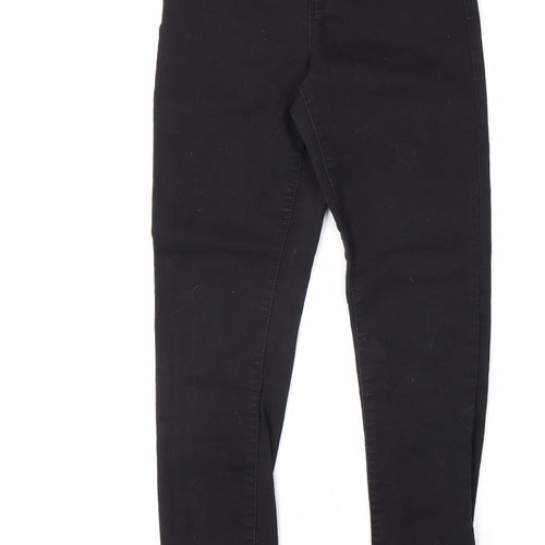 Denim & Co. Womens Black Cotton Skinny Jeans Size 8 L27 in Regular Zip