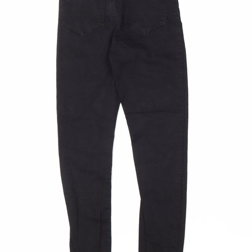 Denim & Co. Womens Black Cotton Skinny Jeans Size 8 L27 in Regular Zip