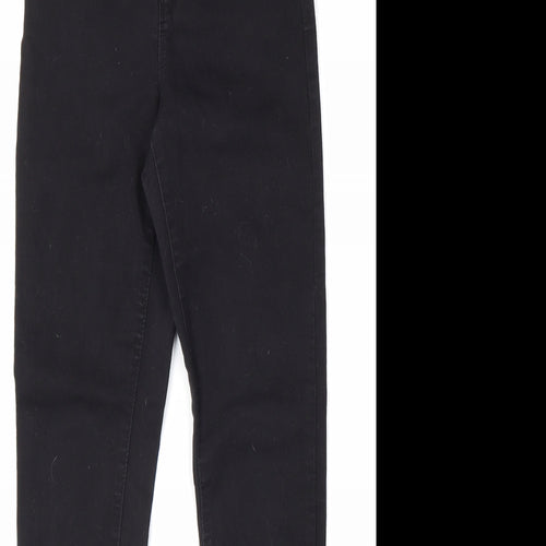 Denim & Co. Womens Black Cotton Skinny Jeans Size 8 L27 in Regular Zip