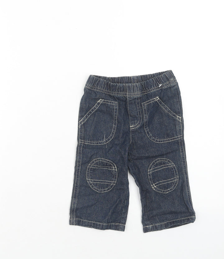 Cherokee Baby Blue Cotton Jogger Jeans Size 6-9 Months L50 cm Pullover