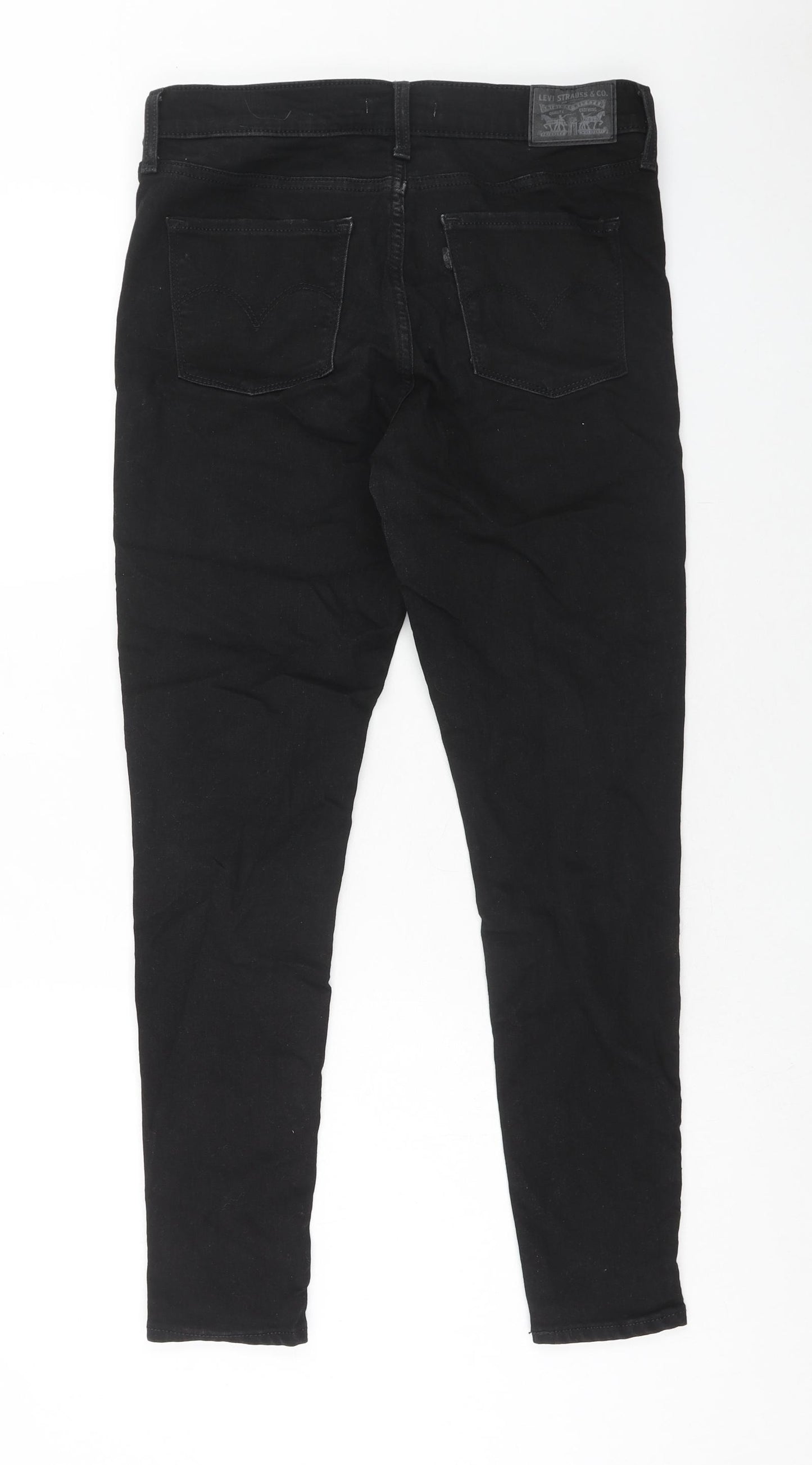 Signature by Levi Strauss & Co. Womens Black Cotton Skinny Jeans Size 29 in L28 in Regular Zip