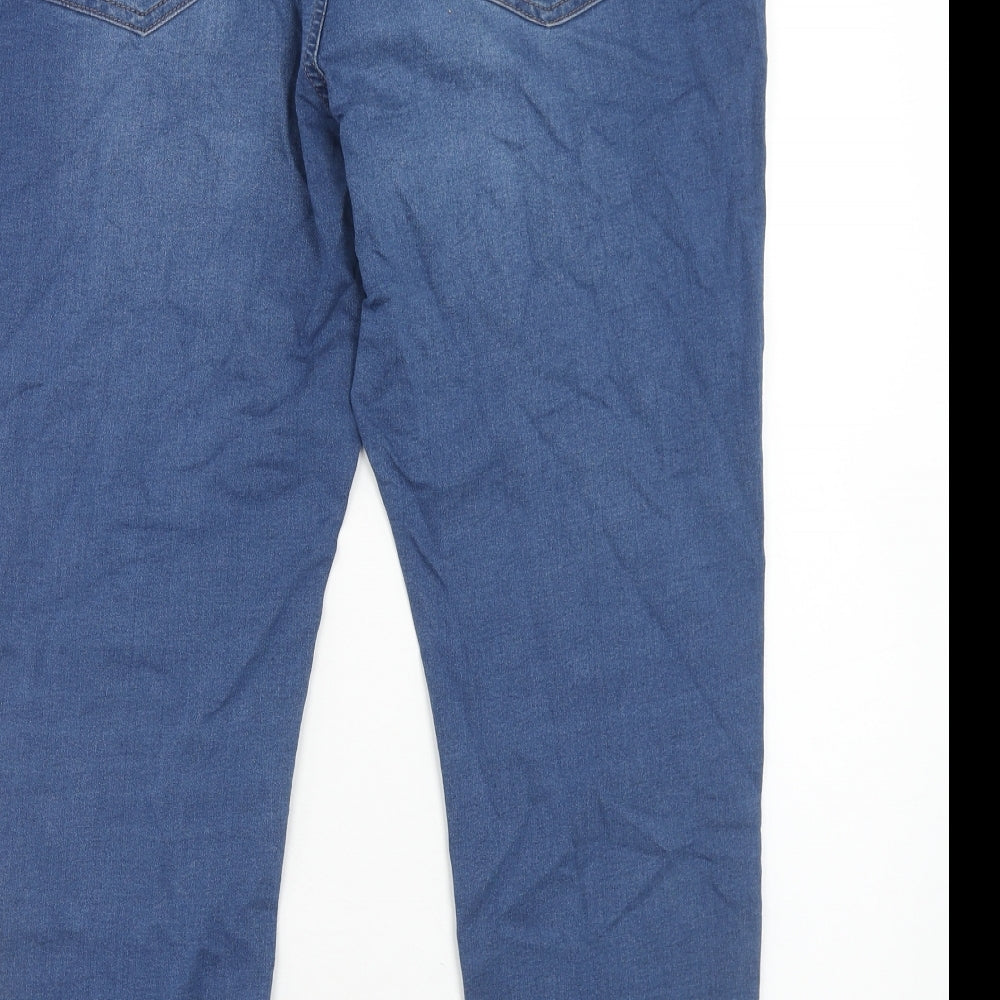 Marks and Spencer Womens Blue Cotton Jegging Jeans Size 18 Regular