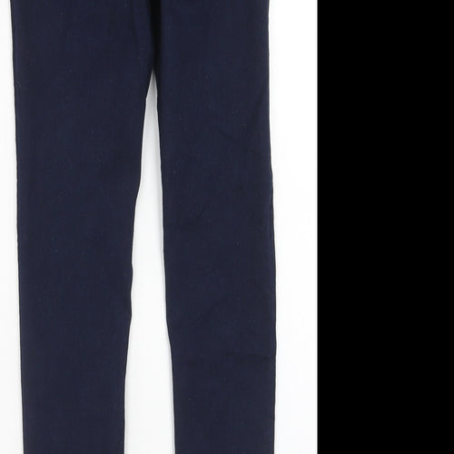 Papaya Womens Blue Cotton Jegging Jeans Size 8 L29 in Regular