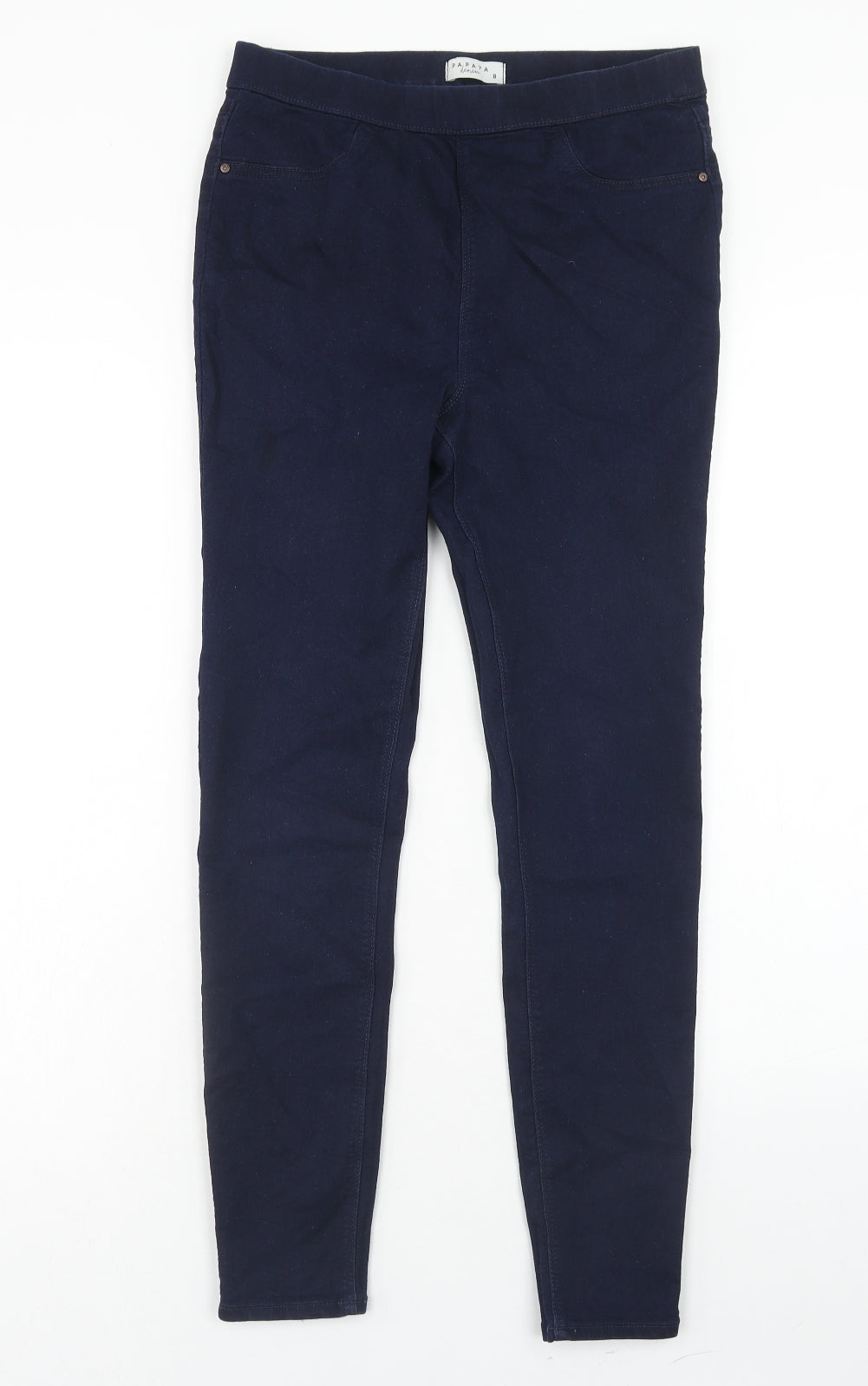 Papaya Womens Blue Cotton Jegging Jeans Size 8 Regular