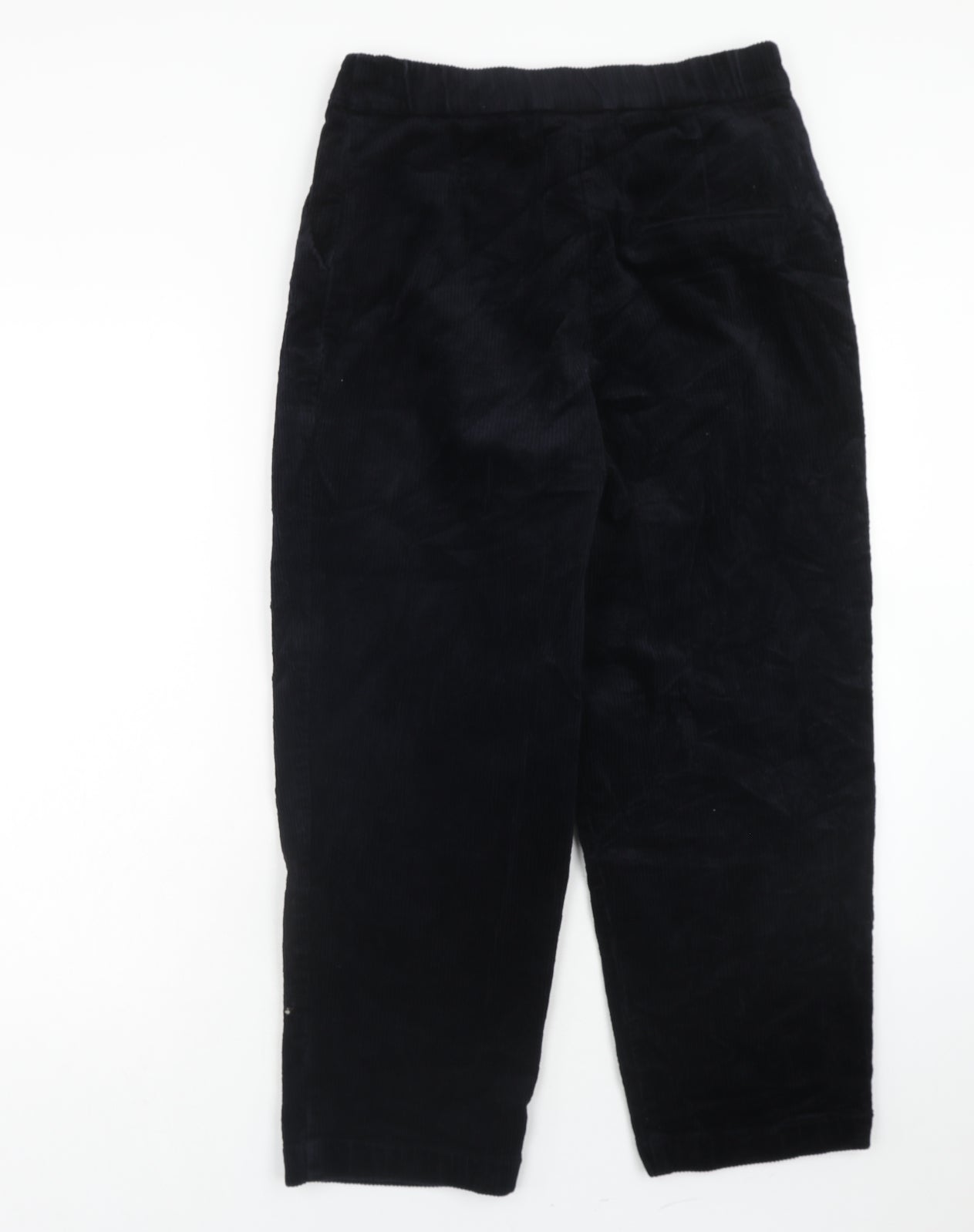 Monkl Womens Blue Cotton Trousers Size 12 Regular Hook & Eye