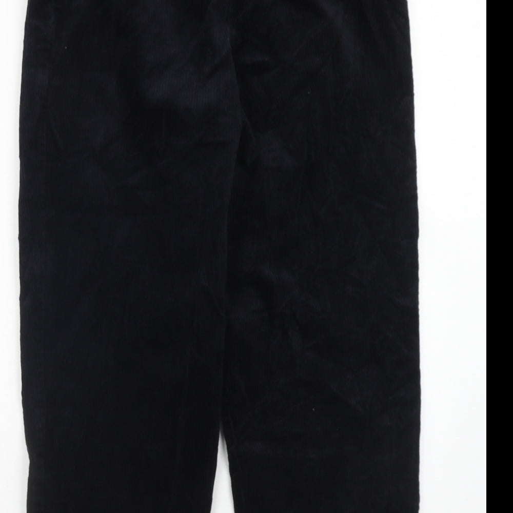 Monkl Womens Blue Cotton Trousers Size 12 Regular Hook & Eye