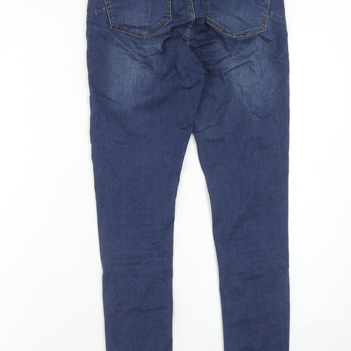 Noisy may Womens Blue Cotton Skinny Jeans Size 26 in L30 in Regular Zip