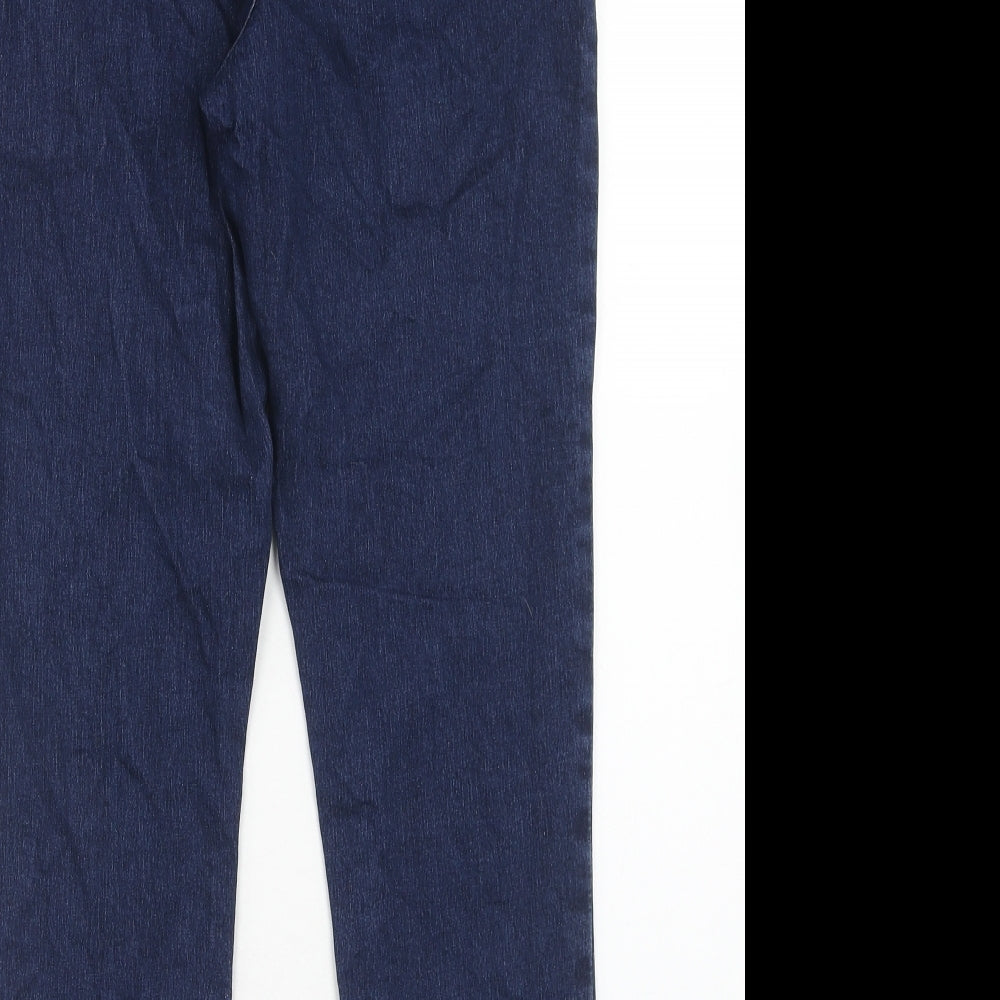 George Womens Blue Cotton Skinny Jeans Size 12 Regular Zip