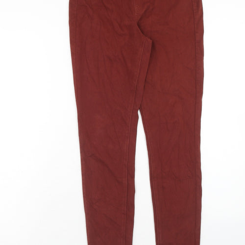 Uniqlo Womens Brown Cotton Skinny Jeans Size 28 in Regular Button