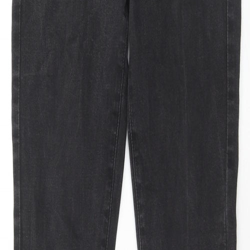 Uniqlo Womens Grey Cotton Skinny Jeans Size 24 in Regular Zip