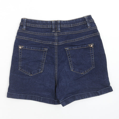 New Look Girls Blue Cotton Sailor Shorts Size 14 Years Regular