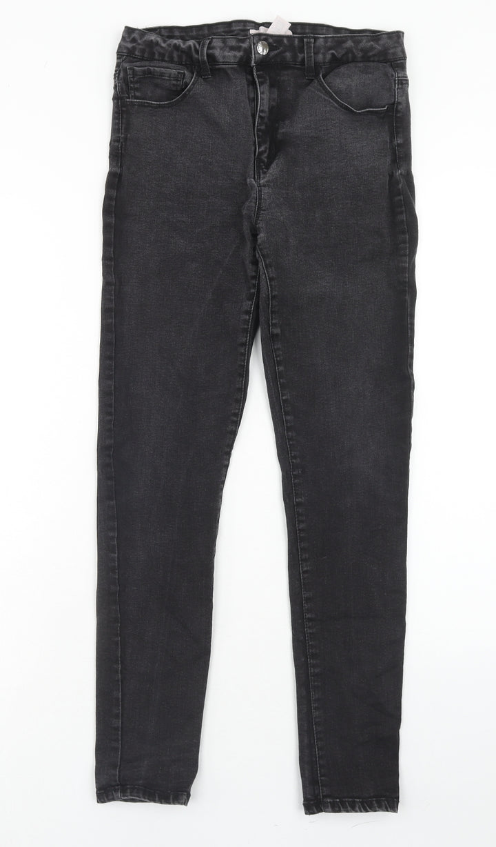 FOREVER 21 Womens Grey Cotton Skinny Jeans Size 28 in Regular Zip