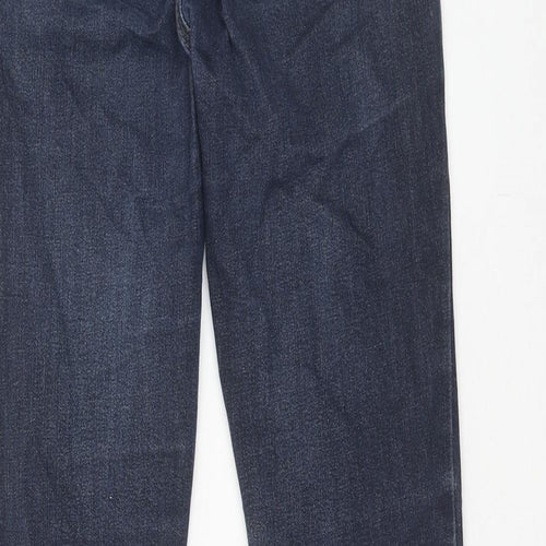 Oasis Womens Blue Cotton Skinny Jeans Size 12 Slim Zip