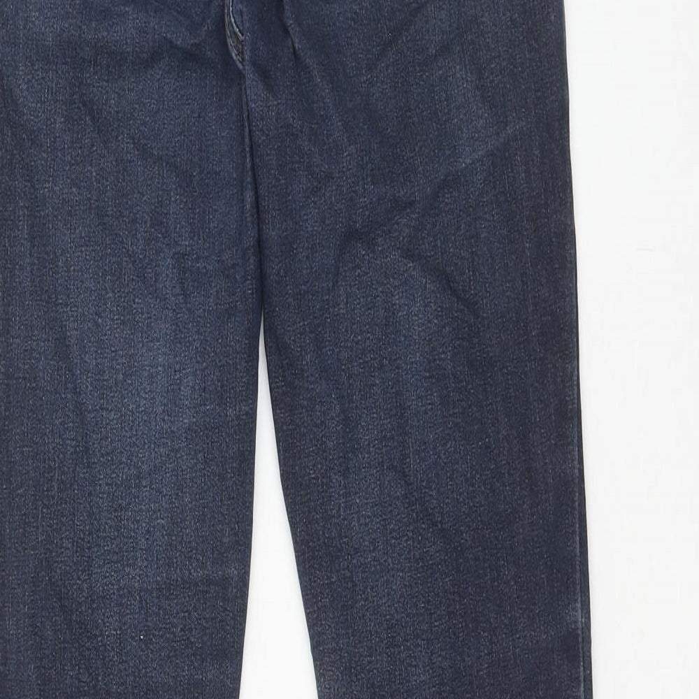 Oasis Womens Blue Cotton Skinny Jeans Size 12 Slim Zip