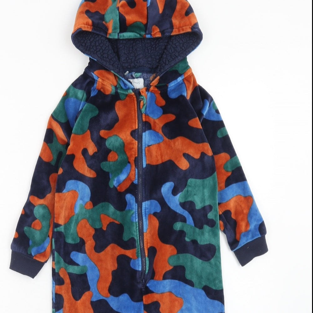 TU Boys Multicoloured Camouflage Polyester One Piece Size 3-4 Years Zip