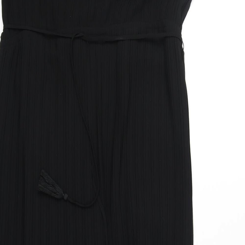 Autograph Womens Black Polyester Fit & Flare Size 14 Off the Shoulder Pullover