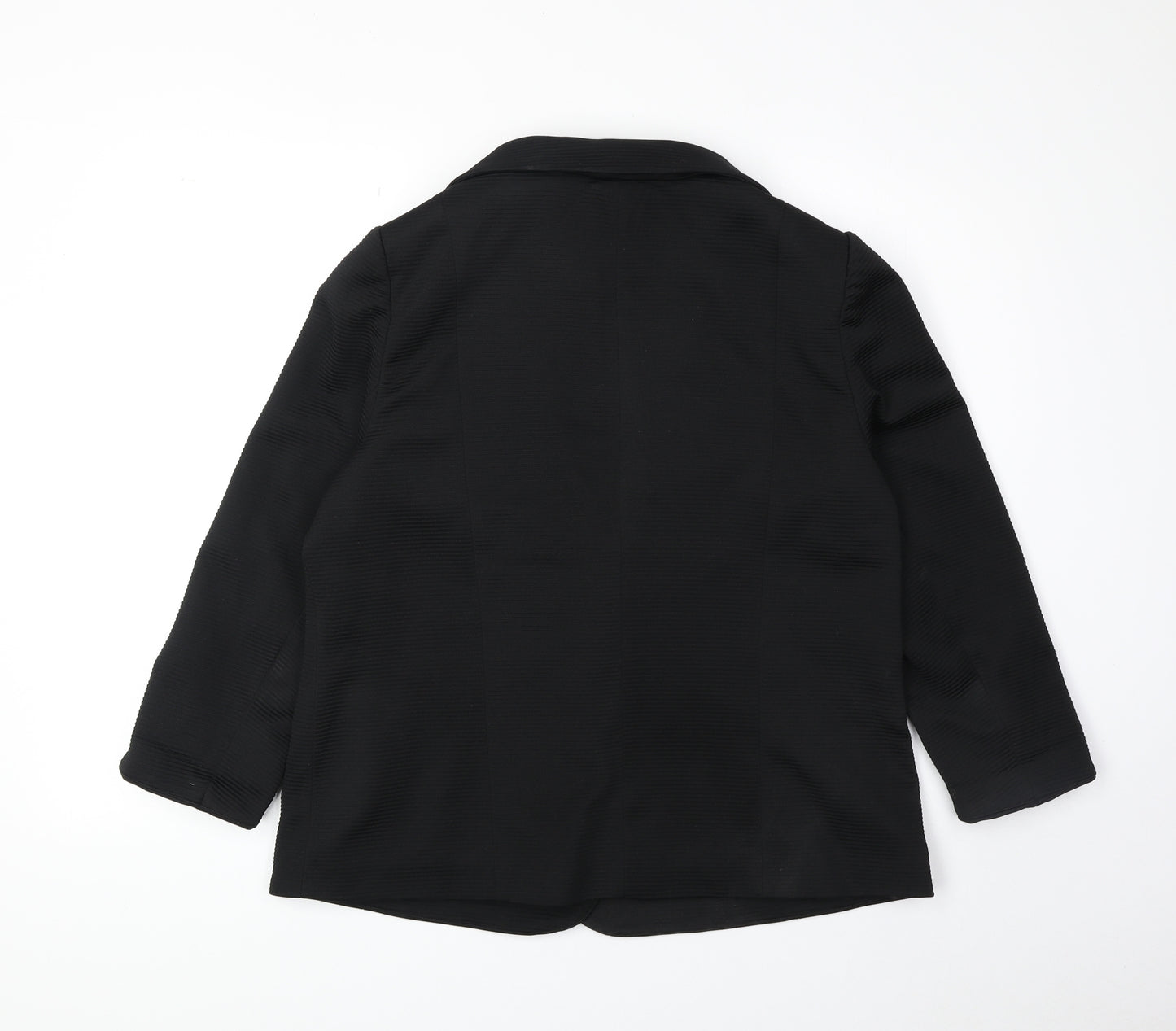 Wallis Womens Black Polyester Jacket Blazer Size 16
