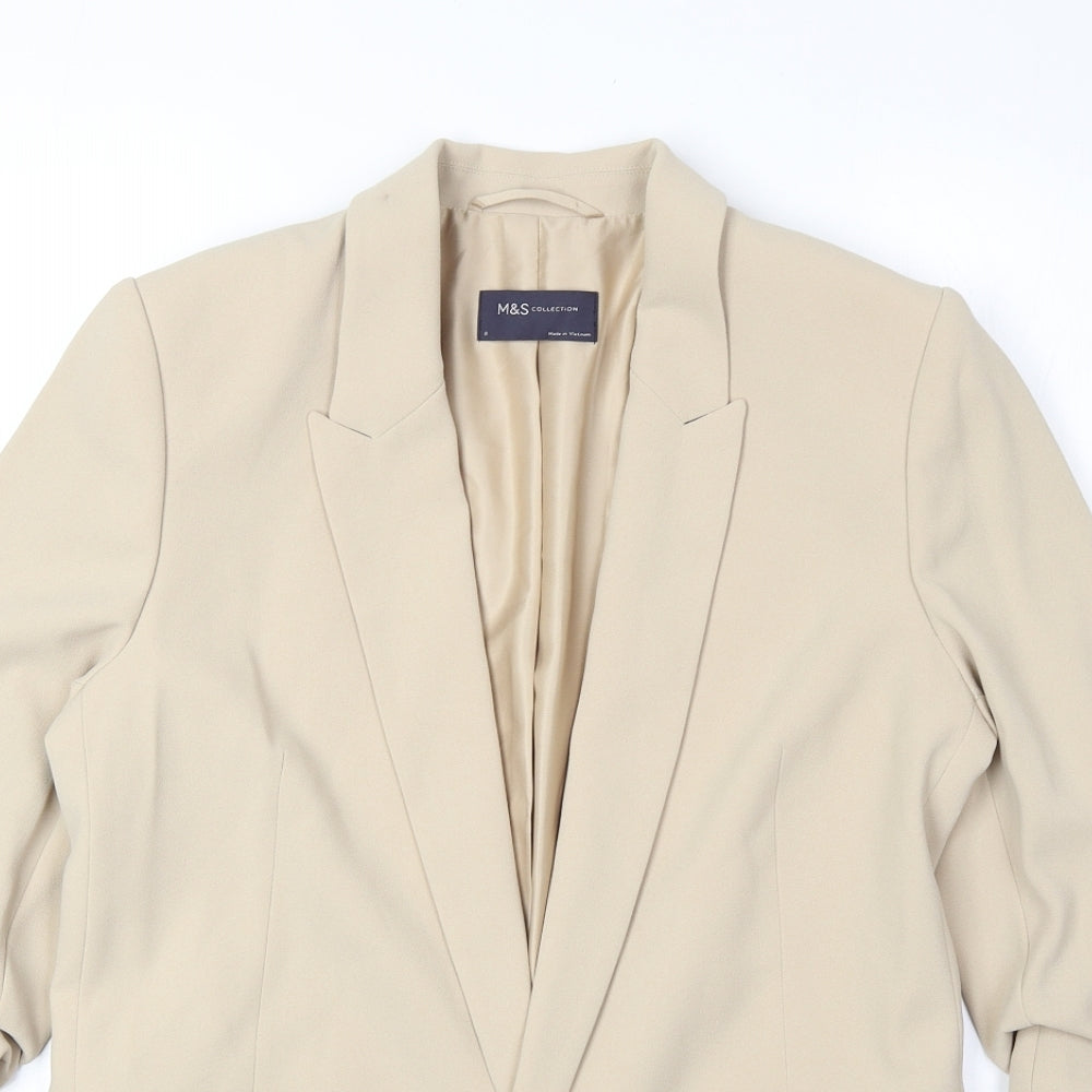 Marks and Spencer Womens Beige Jacket Blazer Size 10