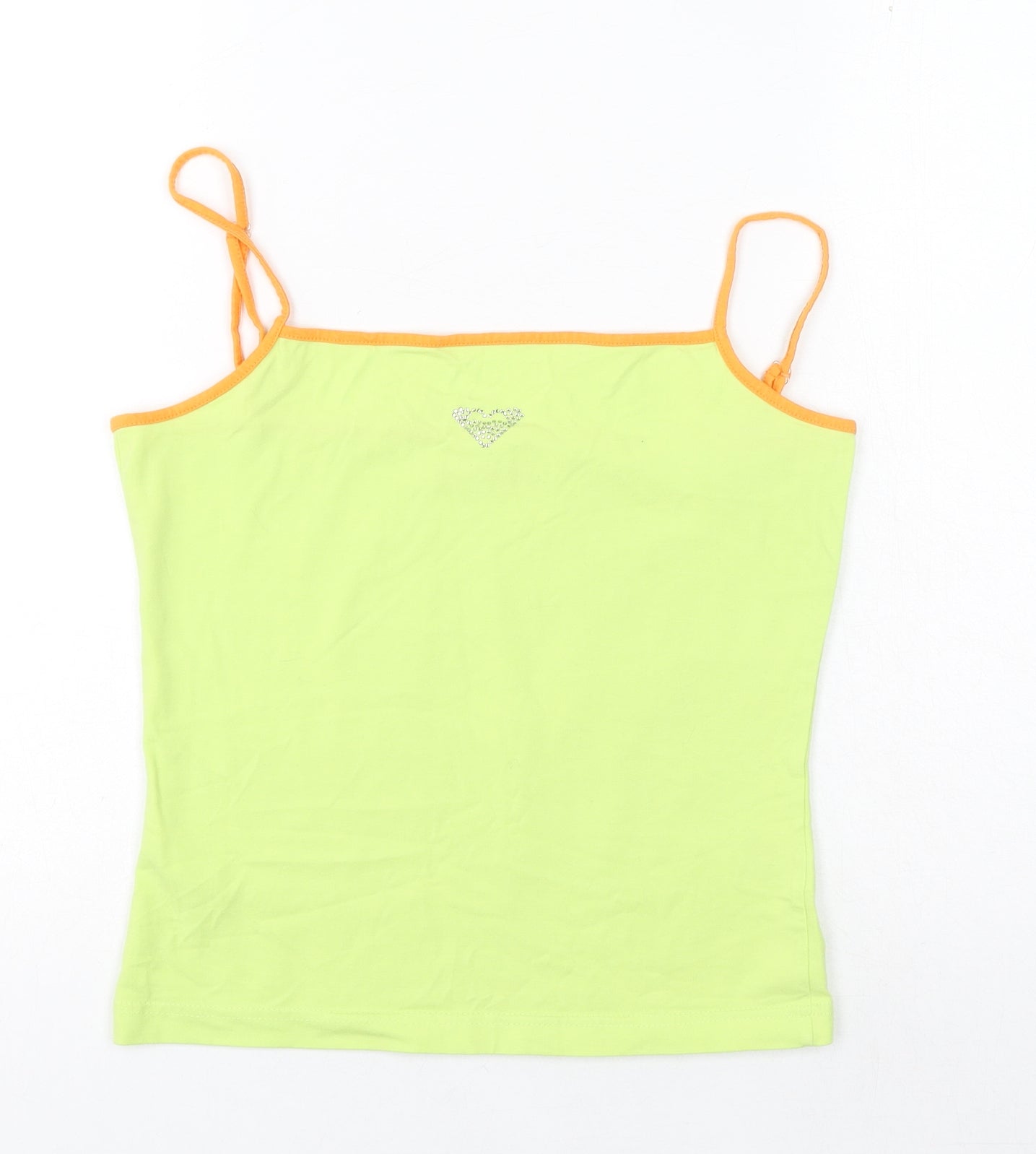 ROXY Womens Green Polyester Camisole Tank Size S Square Neck