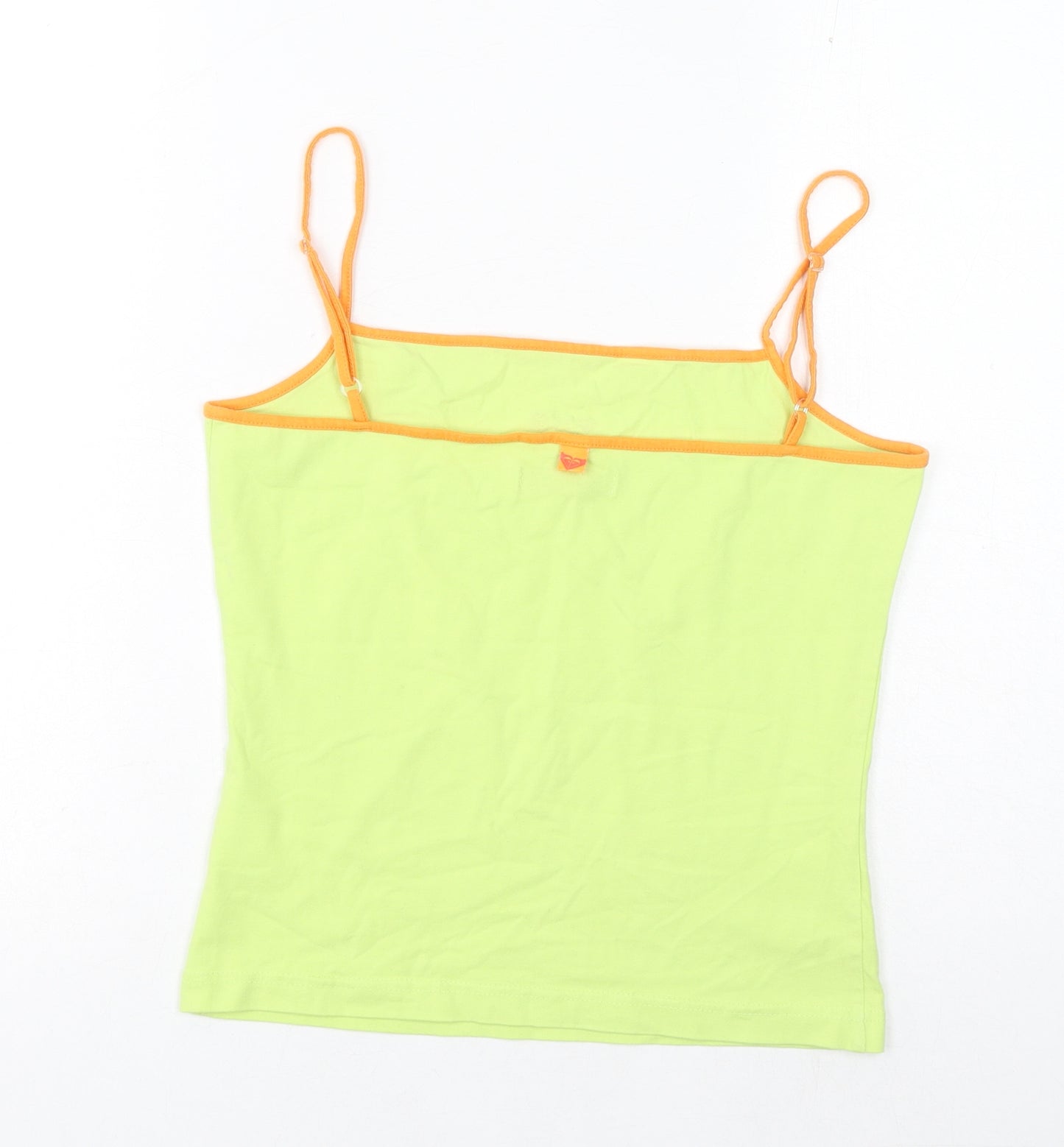 ROXY Womens Green Polyester Camisole Tank Size S Square Neck