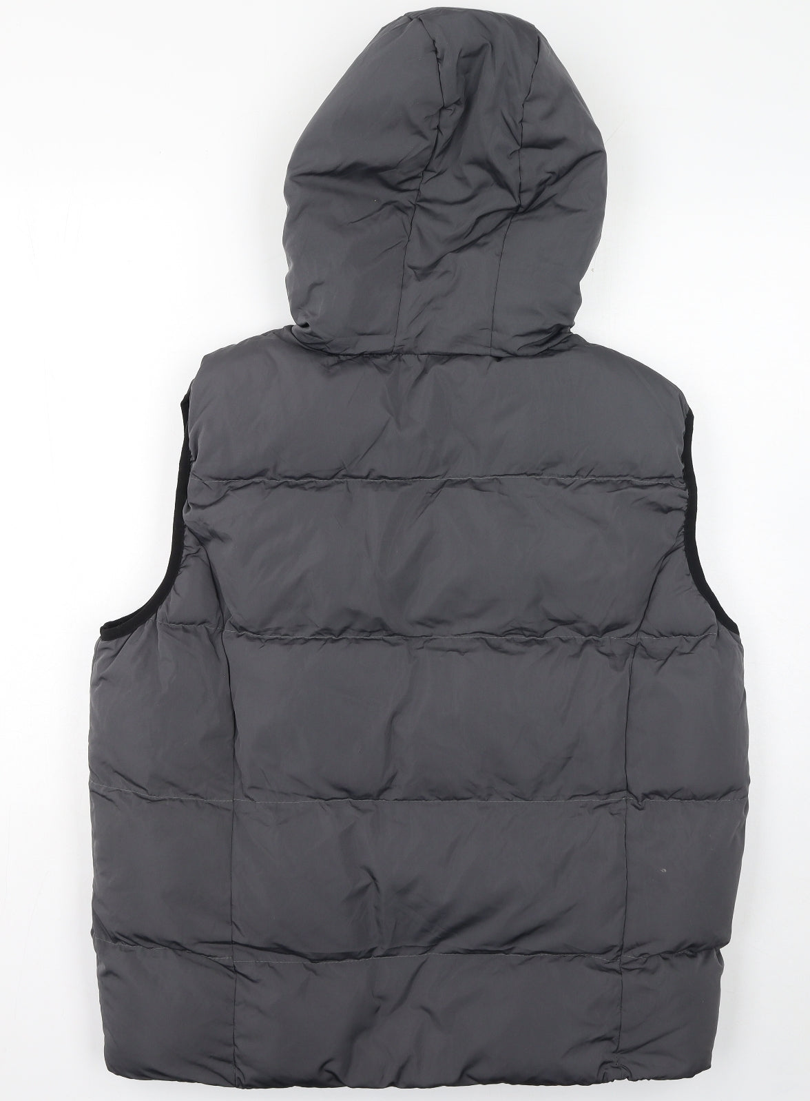 Dissident Mens Grey Quilted Waistcoat Size L Zip