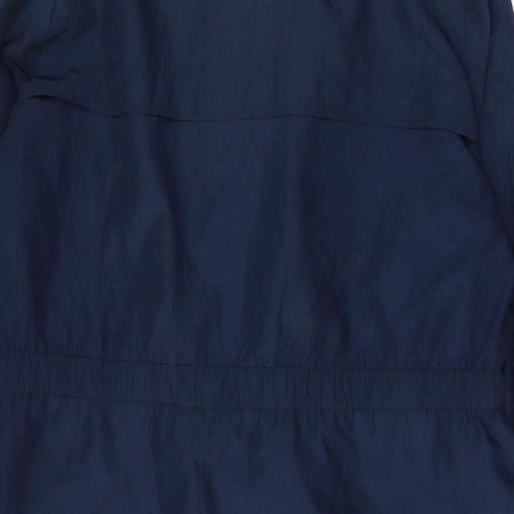 Bonmarché Womens Blue Rain Coat Coat Size 20 Zip