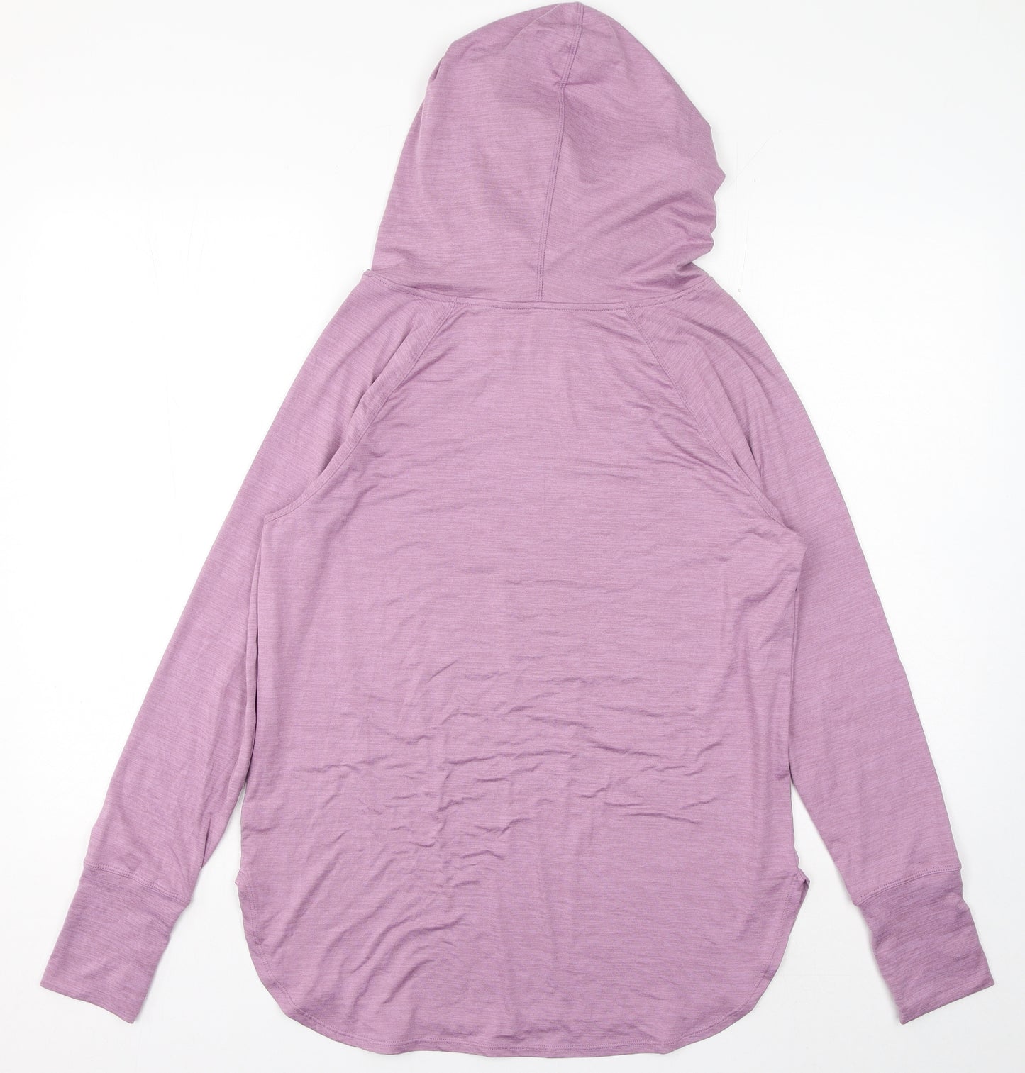 George Womens Purple Polyester Pullover Hoodie Size M Pullover