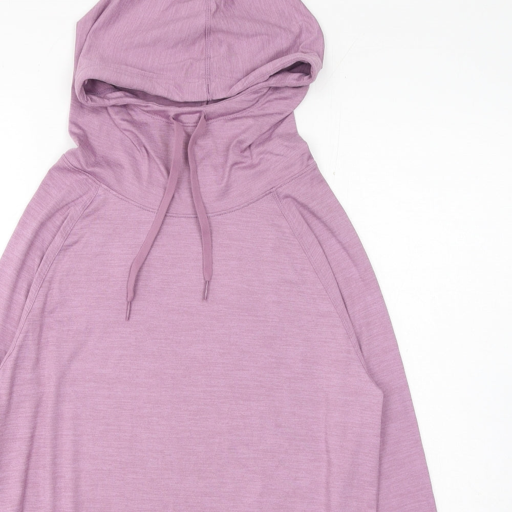 George Womens Purple Polyester Pullover Hoodie Size M Pullover