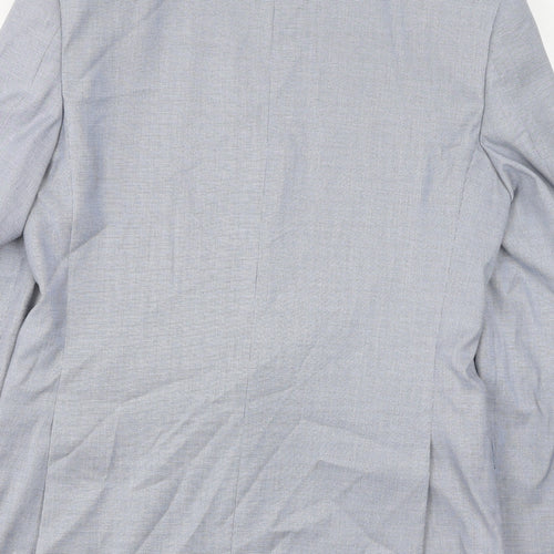 Marks and Spencer Mens Blue Polyester Jacket Suit Jacket Size 38 Regular