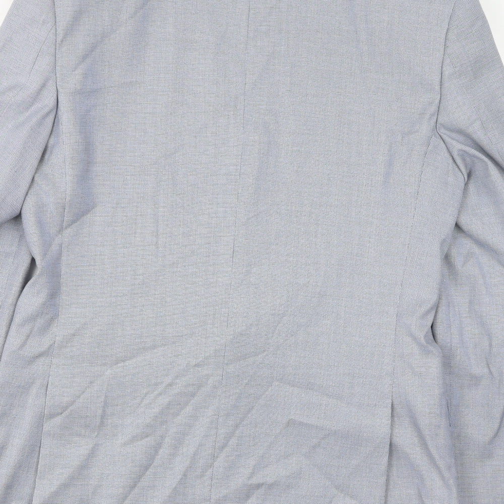 Marks and Spencer Mens Blue Polyester Jacket Suit Jacket Size 38 Regular