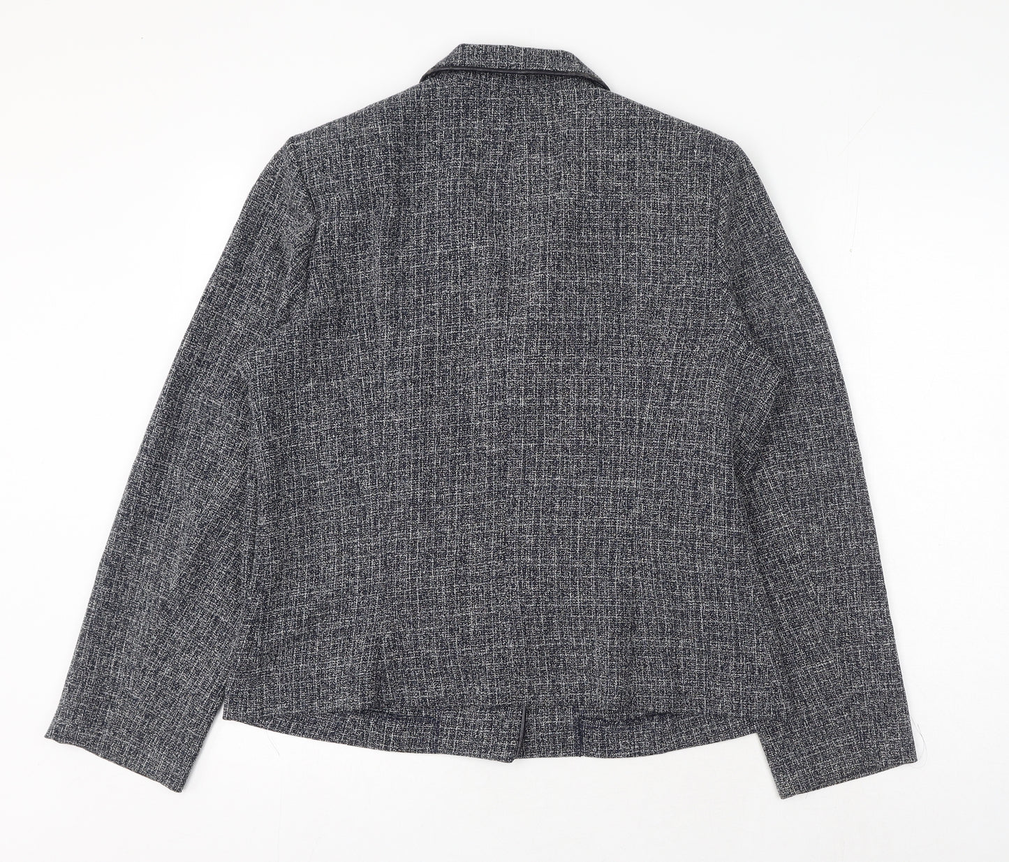 Roman Womens Grey Polyester Jacket Blazer Size 16