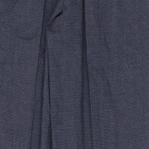 Marks and Spencer Mens Blue Polyester Dress Pants Trousers Size 32 in Regular Hook & Eye